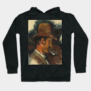 Man with Pipe by Paul Cezanne Hoodie